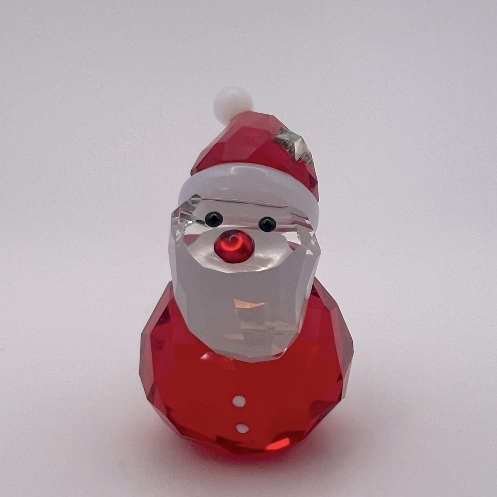 Swarovski Rocking Santa 1143323 with COA – Retired Christmas Figurine – No Box